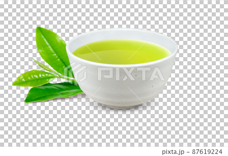 緑茶 煎茶 湯呑み イラスト リアル  87619224