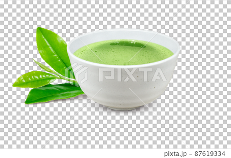 抹茶 粉茶 湯呑み イラスト リアル 抹茶 粉茶 湯呑み イラスト リアル 87619334