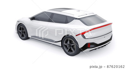 Newest electric family crossover (SUV) for the city. 3d illustration. 87620162