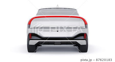 Newest electric family crossover (SUV) for the city. 3d illustration. 87620183