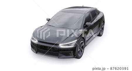 Newest electric family crossover (SUV) for the city. 3d illustration. 87620391