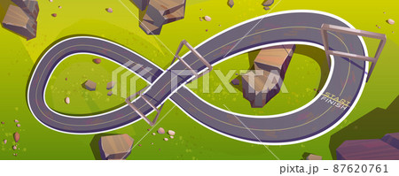 Speed race car track map for game 87620761
