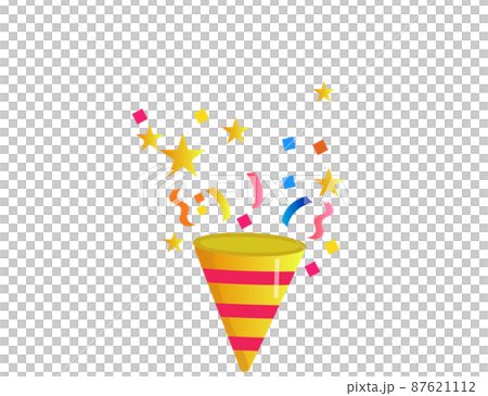 パーティークラッカー イラスト 星 87621112