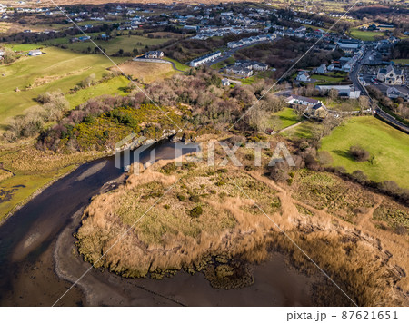 Aerial view of Ardara in County Donegal - Ireland Aerial view of Ardara in County Donegal - Ireland 87621651