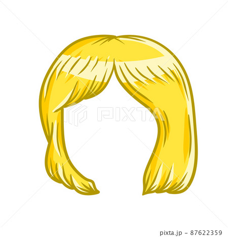 cartoon little girl with blonde hair
