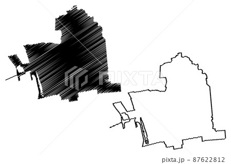 Berkeley City, California (United States cities, United States of America, usa city) map vector illustration, scribble sketch City of Berkeley map 87622812