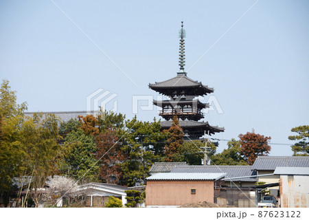 薬師寺　東塔遠望　奈良市西ノ京町 87623122