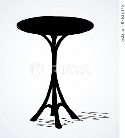 Round table with chair design in plan of furniture detail dwg file