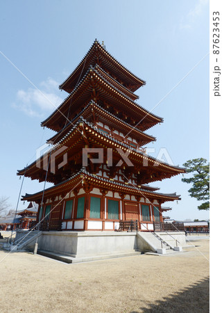 薬師寺 西塔 奈良市西ノ京町 薬師寺 西塔 奈良市西ノ京町 87623453