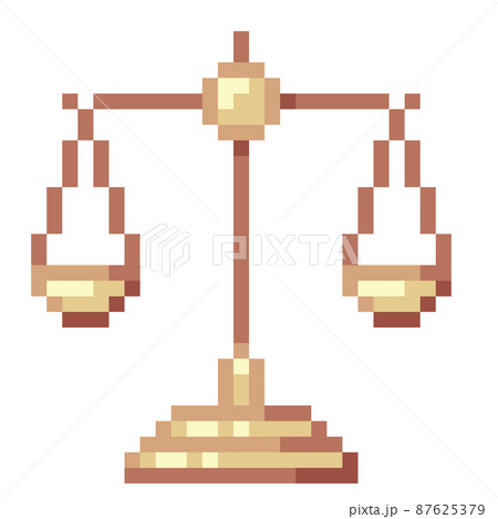 Balance. Pixel Art Business Icon 87625379
