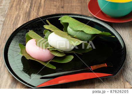 柏餅とお茶 87626205