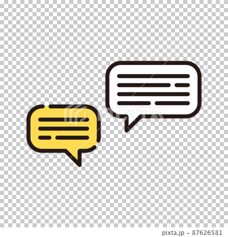 Word-of-mouth conversation balloon [business icon series] 87626581