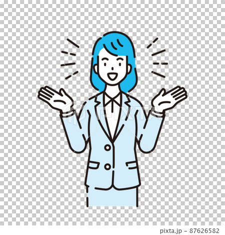 線画人物 87626582