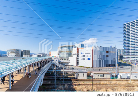 神奈川県　海老名駅ビナガーデンズ テラスから見る風景 87628913