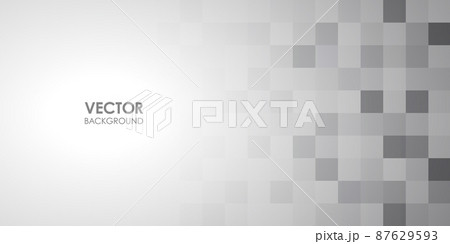 グレーのタイルの背景　ベクター素材 87629593