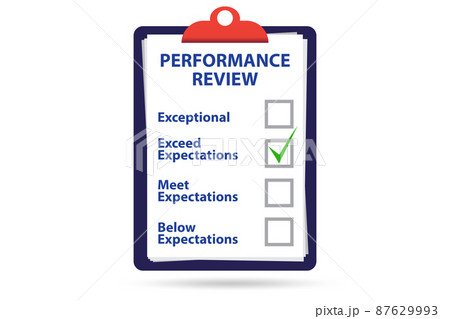 Employee annual performance review concept Employee annual performance review concept 87629993