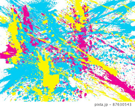 ペンキ カラフル 背景 ピンク 素材のイラスト素材