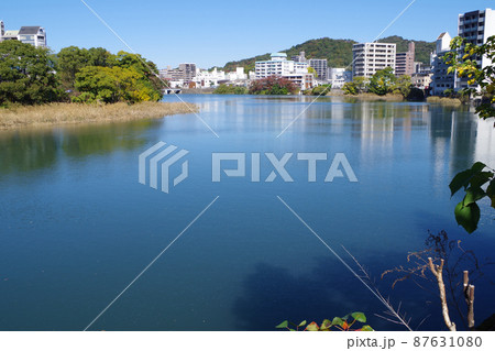 広島京橋川河畔の景色 広島京橋川河畔の景色 87631080
