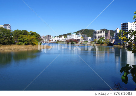 広島京橋川河畔の景色 広島京橋川河畔の景色 87631082