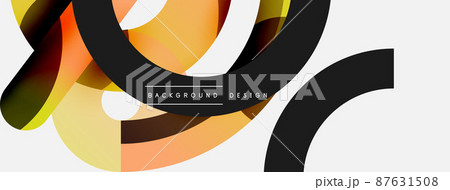 Circle abstract background. Vector illustration for wallpaper banner background card or landing page 87631508