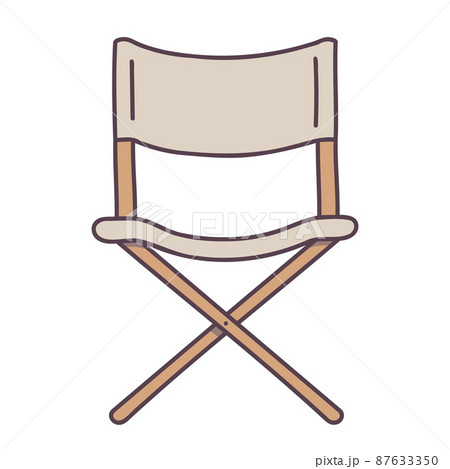 Camping Chair. Hand drawn doodle icon. Camping Chair. Hand drawn doodle icon. 87633350