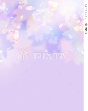 明るい紫色の桜の背景 87635039