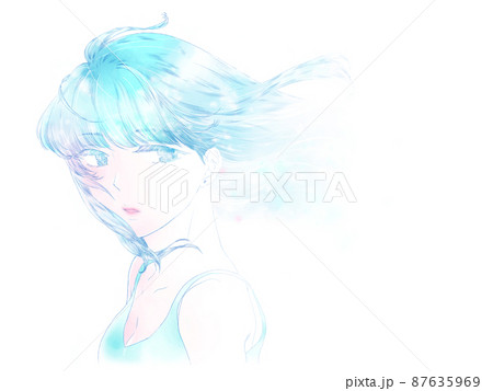 風になびく美少女/ノーマル 風になびく美少女/ノーマル 87635969