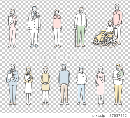 介護関係の人々 介護関係の人々 87637552