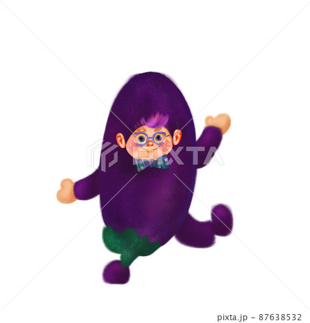Cute vegetable illustrations, children dressed as vegetable. 87638532