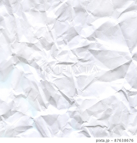 White crumpled paper texture 87638676