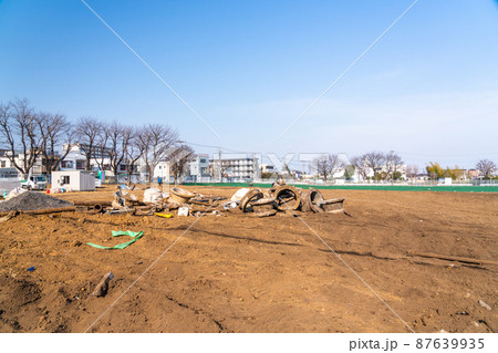 公営集合住宅建替えの広大な更地 公営集合住宅建替えの広大な更地 87639935