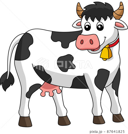 Cow Cartoon Colored Clipart Illustration Cow Cartoon Colored Clipart Illustration 87641825