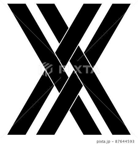 広沢真臣の家紋です。組直違といいます。組違い木とも。 広沢真臣の家紋です。組直違といいます。組違い木とも。 87644593