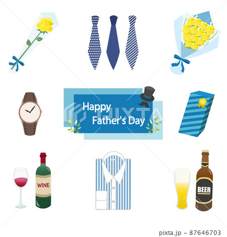 父の日のイラストセット 87646703