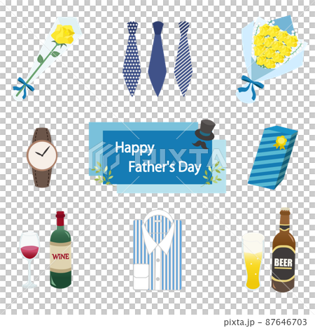 父の日のイラストセット 87646703