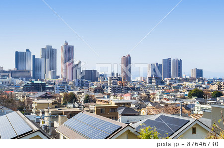 郊外の住宅地　相模原市 87646730