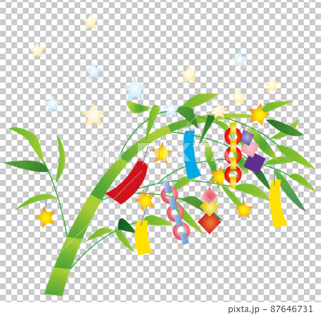 七夕飾りのベクターイラスト 87646731