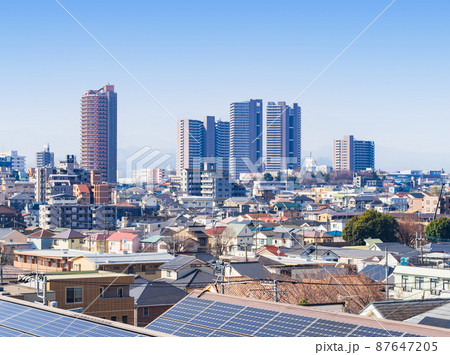 郊外の住宅地　相模原市 87647205