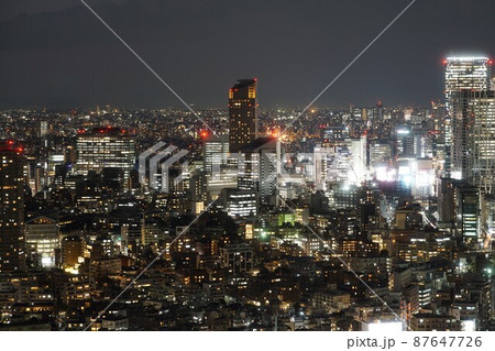 恵比寿ガーデンプレイスタワーから見た渋谷の夜景 87647726