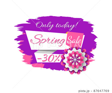 Poster Spring Sale, Discount Label, Flower Vector Poster Spring Sale, Discount Label, Flower Vector 87647769
