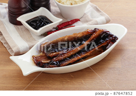 Roasted eel in unagi sause 87647852