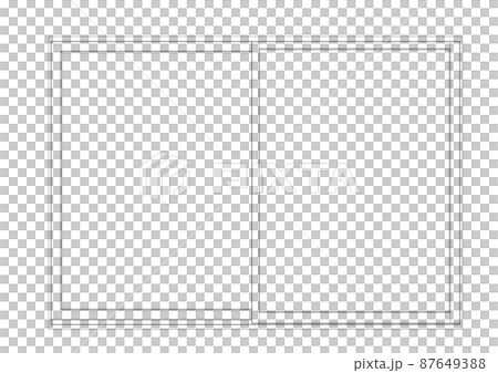 Standard window line drawing - Stock Illustration [87649388] - PIXTA
