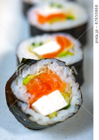 fresh sushi choice combination assortment selection fresh sushi choice combination assortment selection 87650868
