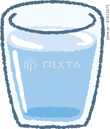 コップに入った水のイラスト素材