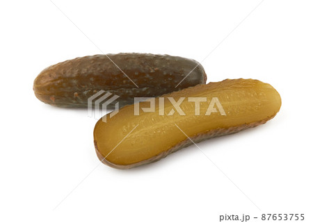 Marinated cucumber isolated Marinated cucumber isolated 87653755