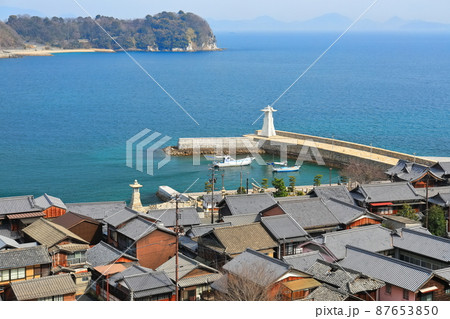 【広島県】歴史の見える丘から見た御手洗町並み保存地区(とびしま海道) 【広島県】歴史の見える丘から見た御手洗町並み保存地区(とびしま海道) 87653850