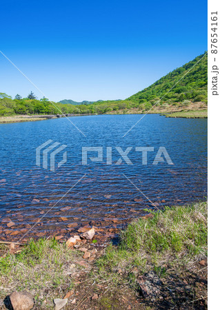 赤城公園　覚満淵　遊歩道からの眺め　　初夏の風景　　　 87654161