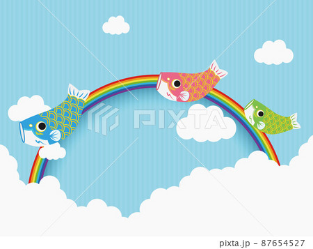 こいのぼり　背景素材 87654527