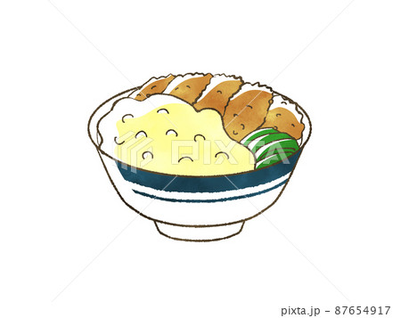 チキン南蛮丼のイラスト素材