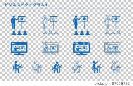 Business pictogram 4, vector illustration material Business pictogram 4, vector illustration material 87656782